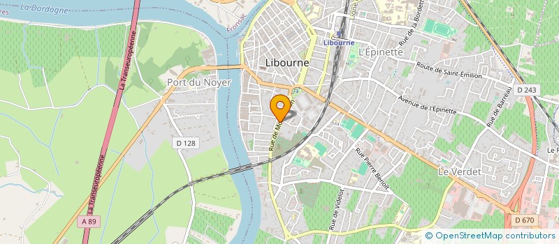 localisation de l'entreprise CS2N IMMO  LIBOURNE