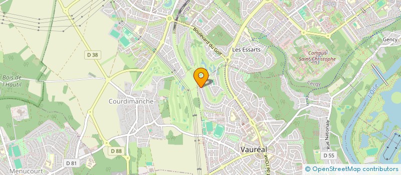 localisation de l'entreprise CS3A  VAUREAL