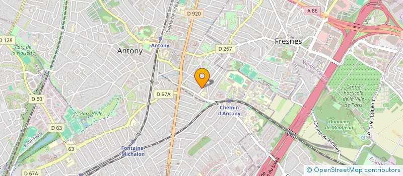 localisation de l'entreprise CS3A CONSULTING à ANTONY