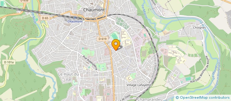 localisation de l'entreprise CS3M à CHAUMONT