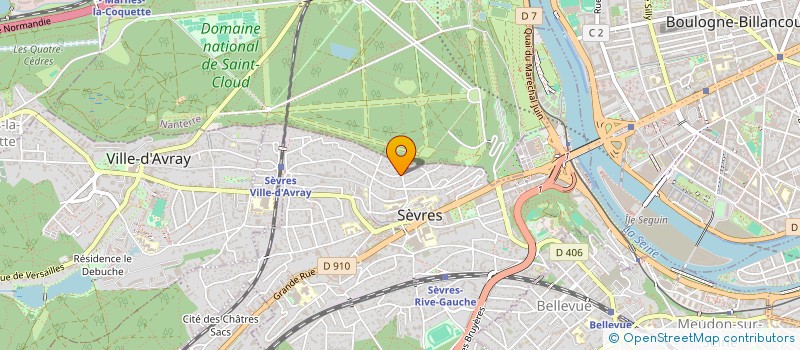 localisation de l'entreprise CS4 CONSULTING à SEVRES