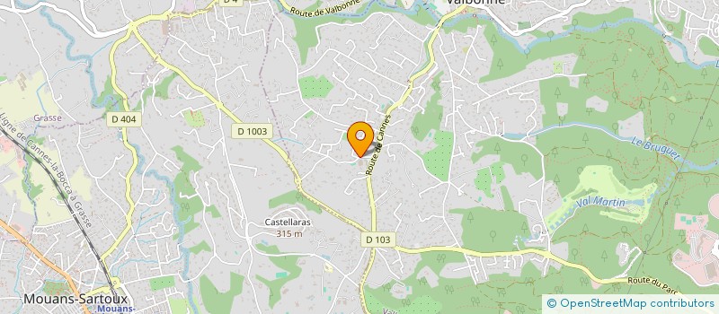 localisation de l'entreprise CSA  VALBONNE