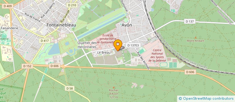 localisation de l'entreprise CSA CNSD à FONTAINEBLEAU