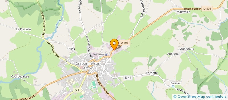 localisation de l'entreprise CSA PICARD AUTO à CRAPONNE-SUR-ARZON