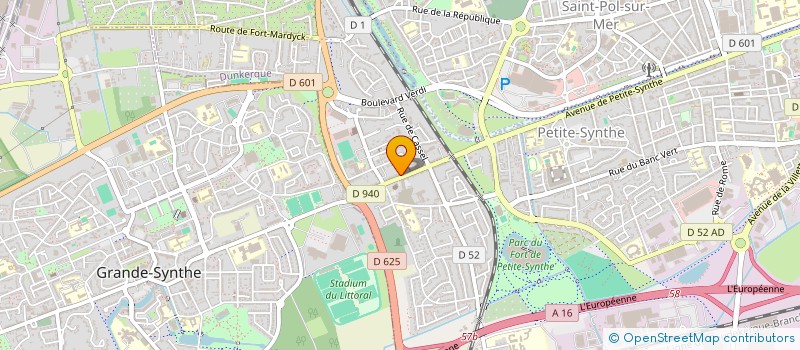 localisation de l'entreprise CSA-VPS - COORDINATION DES SOINS AMBULATOIRE SUR LE VILLAGE DE PETITE-SYNTHE à DUNKERQUE