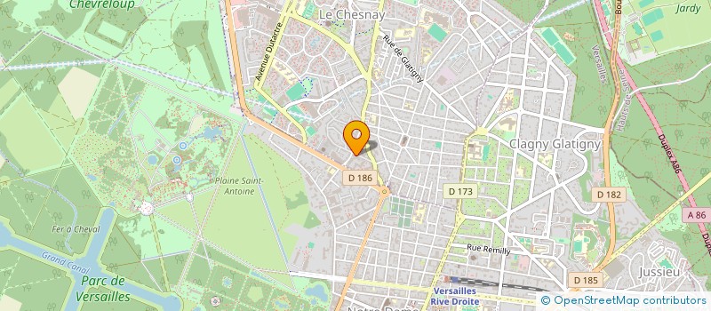 localisation de l'entreprise CSAM  LE CHESNAY-ROCQUENCOURT