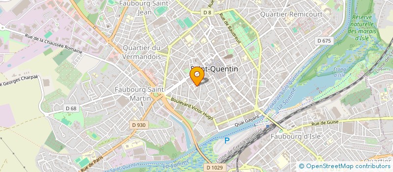 localisation de l'entreprise CSAP à SAINT-QUENTIN