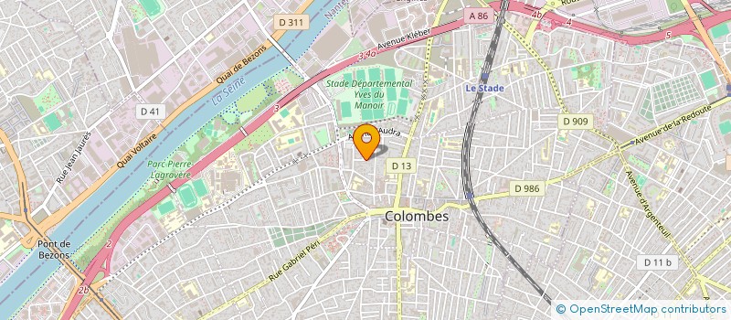 localisation de l'entreprise CSB  COLOMBES