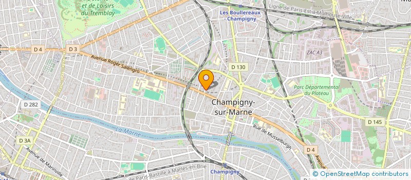 localisation de l'entreprise CSB CHAUF SANIT BATIM FRANCE à CHAMPIGNY-SUR-MARNE