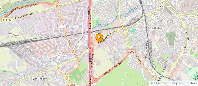 localisation de l'entreprise CSB - CONCEPT SERVICE BLANCHISSERIE à PERPIGNAN
