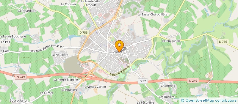localisation de l'entreprise CSB DIFFUSION à VALLET