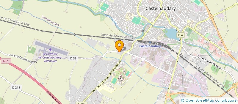 localisation de l'entreprise CSB FORMATION  CASTELNAUDARY