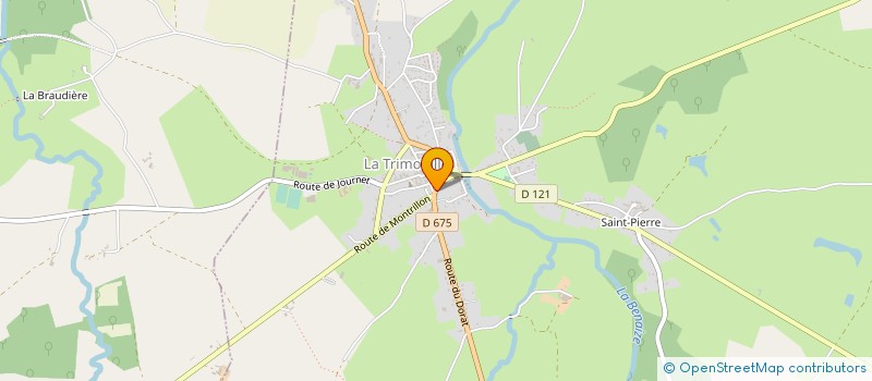 localisation de l'entreprise CSBL  LA TRIMOUILLE