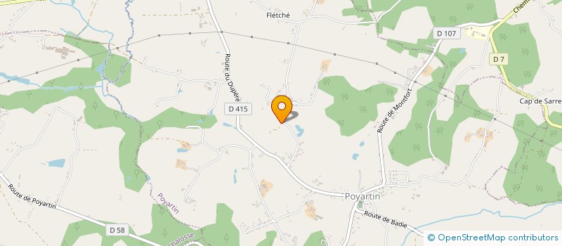 localisation de l'entreprise CSBL  POYARTIN