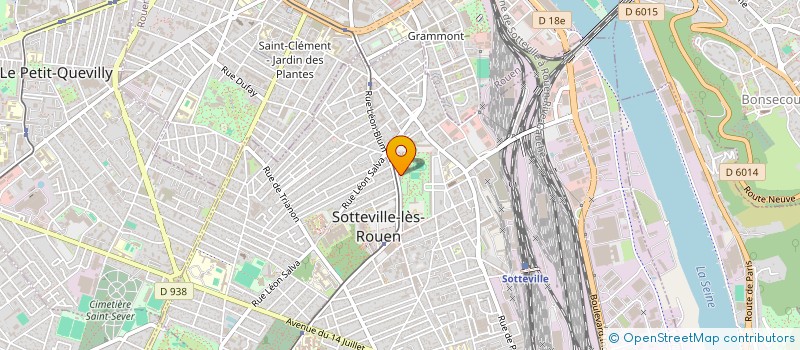 localisation de l'entreprise CSBS TRANSPORT  SOTTEVILLE-LES-ROUEN