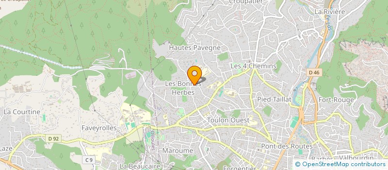 localisation de l'entreprise CSC  TOULON