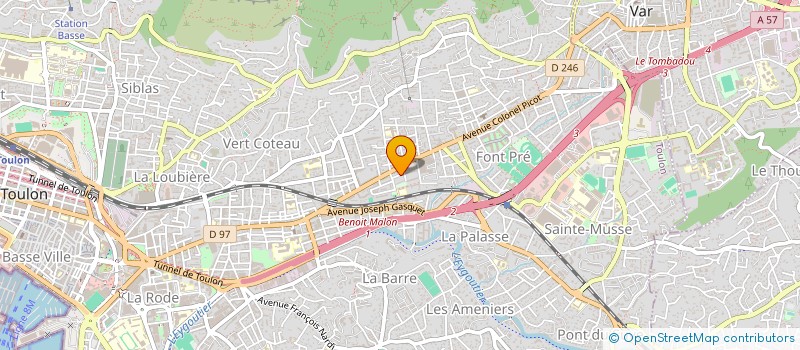 localisation de l'entreprise CSC 83  TOULON