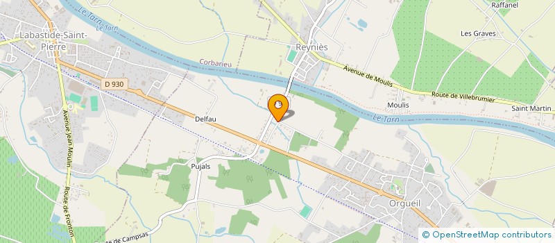 localisation de l'entreprise CSC  ORGUEIL