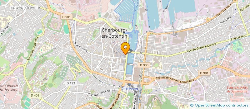 localisation de l'entreprise CSC FASHION  CHERBOURG-EN-COTENTIN