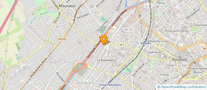 localisation de l'entreprise CSC HOLDING  TOURCOING