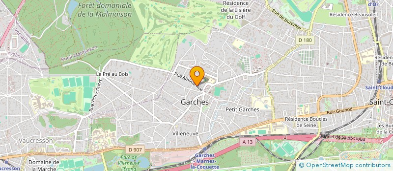 localisation de l'entreprise CSC LEASING à GARCHES