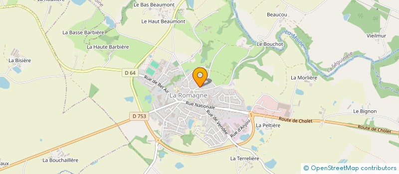 localisation de l'entreprise CSCA  LA ROMAGNE