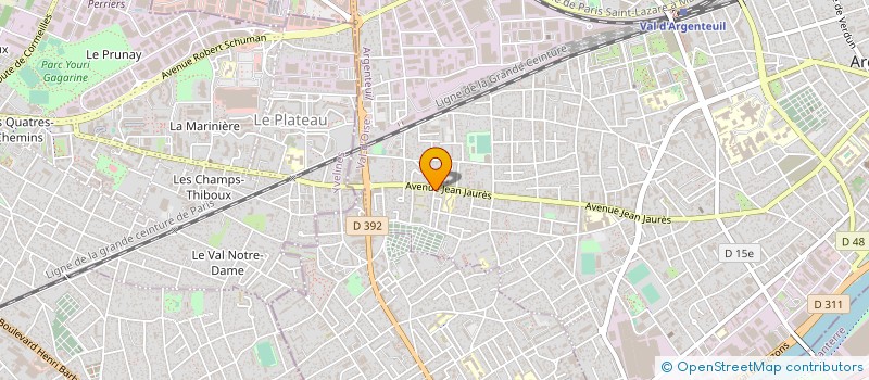 localisation de l'entreprise CSCBAT à ARGENTEUIL
