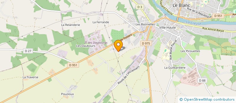 localisation de l'entreprise CSCD à LE BLANC