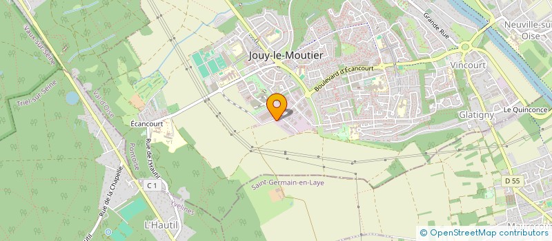 localisation de l'entreprise CSD  JOUY-LE-MOUTIER