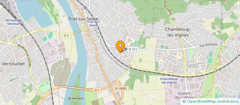 localisation de l'entreprise CSD  TRIEL-SUR-SEINE