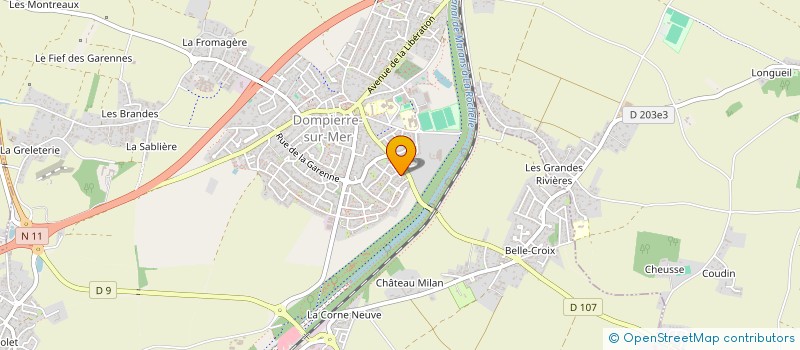 localisation de l'entreprise CSD  DOMPIERRE-SUR-MER