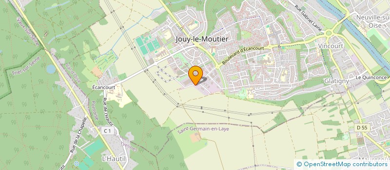 localisation de l'entreprise CSD 95 à JOUY-LE-MOUTIER