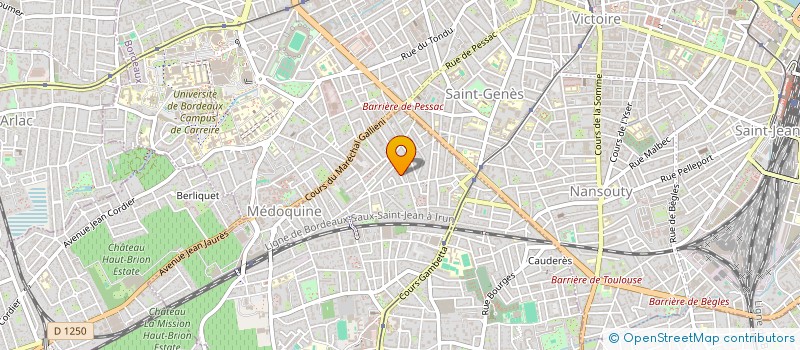 localisation de l'entreprise CSD CATHERINE ET STEPHANIE DELAMARRE  TALENCE