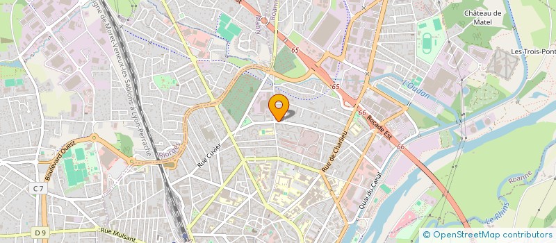 localisation de l'entreprise CSD DISTRIBUTION à ROANNE