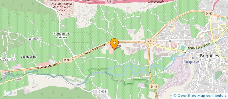 localisation de l'entreprise CSD MEDICAL à BRIGNOLES