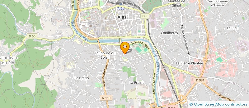 localisation de l'entreprise CSDJ  ALES