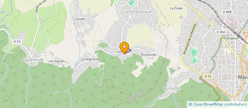 localisation de l'entreprise CSDM  AIGUEFONDE