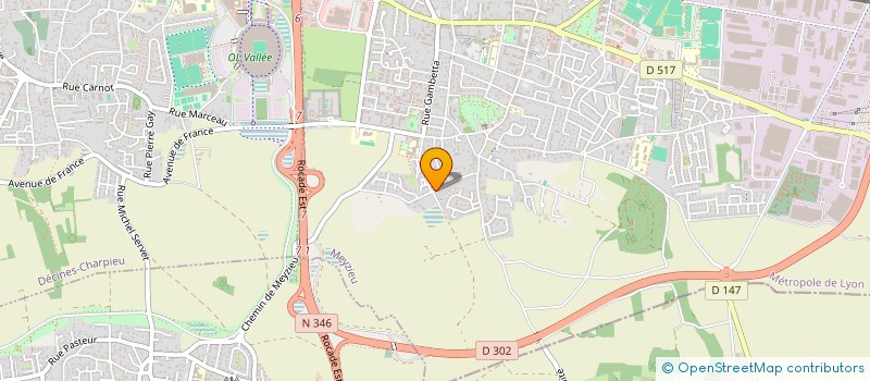 localisation de l'entreprise CSE  MEYZIEU