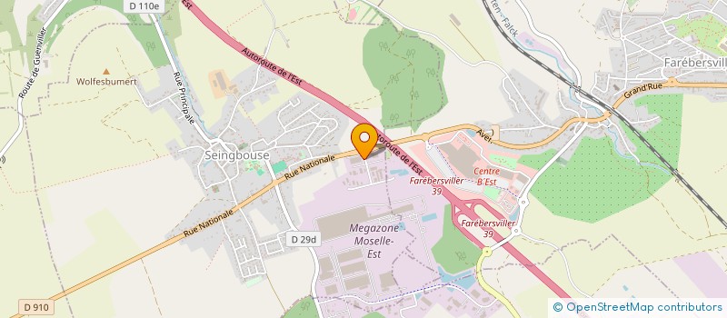 localisation de l'entreprise CSE AGC GLASS SEINGBOUSE  SEINGBOUSE