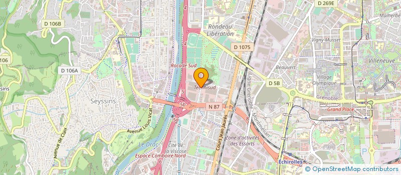 localisation de l'entreprise CSE ARAYMOND FLUID CONNECTION FRANCE  GRENOBLE