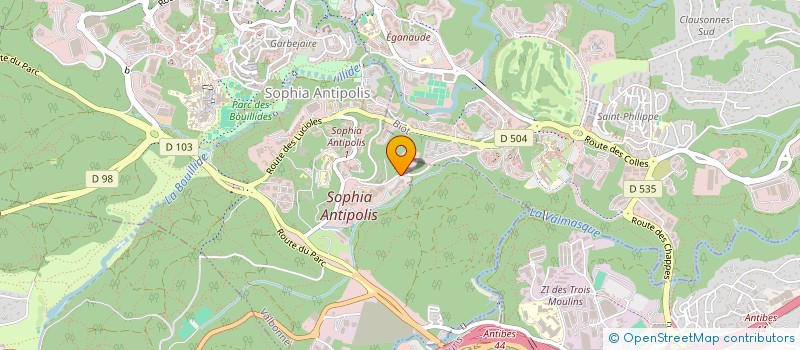 localisation de l'entreprise CSE BAYER SAS  VALBONNE