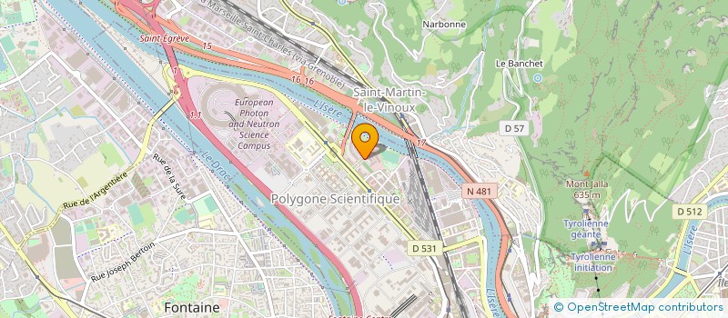 localisation de l'entreprise CSE BIOMERIEUX SA  GRENOBLE