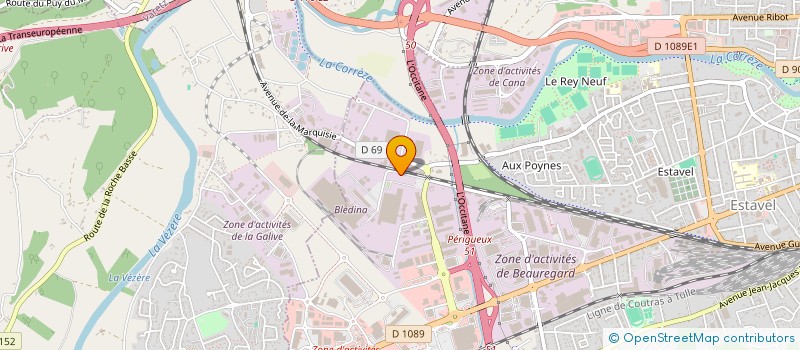 localisation de l'entreprise CSE BLEDINA BRIVE LA GAILLARDE  BRIVE-LA-GAILLARDE