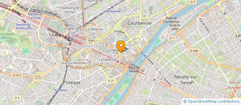 localisation de l'entreprise CSE BUREAU VERITAS CONSTRUCTION à COURBEVOIE
