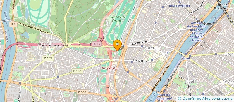 localisation de l'entreprise CSE CARREFOUR AUTEUIL  PARIS