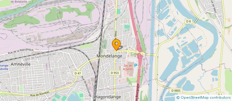 localisation de l'entreprise CSE CARREFOUR MONDELANGE  MONDELANGE