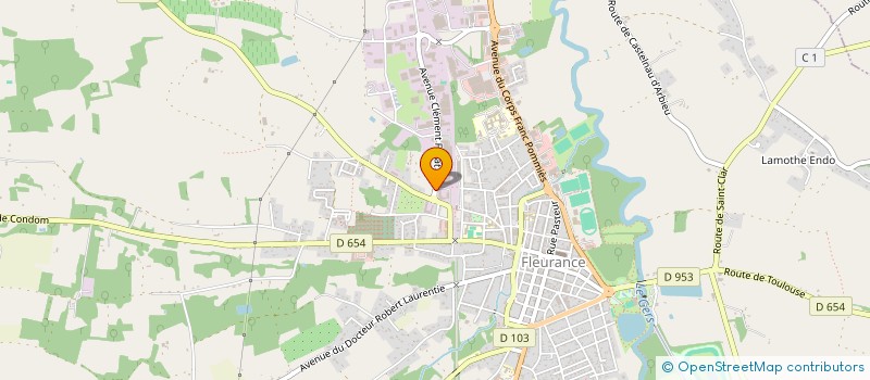 localisation de l'entreprise CSE CASTEL ET FROMAGET  FLEURANCE