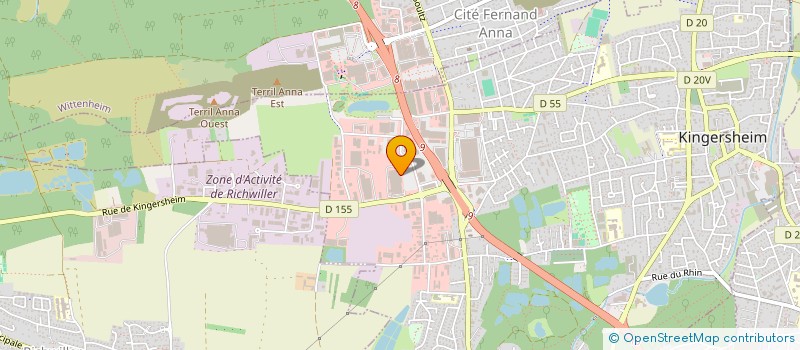 localisation de l'entreprise CSE CASTORAME KINGERSHEIM  KINGERSHEIM