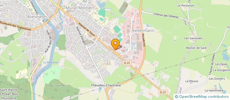 localisation de l'entreprise CSE CERFRANCE MAYENNE-SARTHE à LAVAL