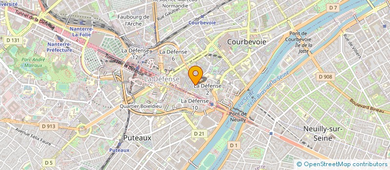 localisation de l'entreprise CSE CGI EUTM à COURBEVOIE